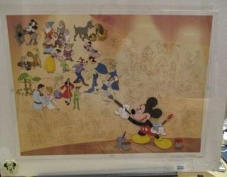 Disney " Mural Of Memories " Limited Edition Sericel 1998