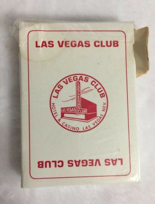 Las Vegas Club Casino Red Playing Cards Las Vegas Nevada