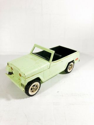 Vintage 1960’s Tonka Jeepster - Metal Made In Usa Vintage Greenish Car Toy