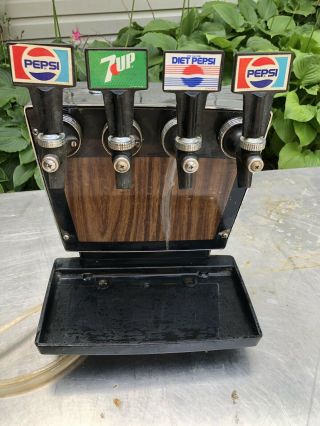 Vtg Soda Machine Counter Top Pepsi Soda Sign 7up Cornelius 1980s Beer Tap Coke