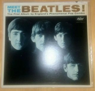 Meet The Beatles Capitol T2047 No Bmi /ascap On Label.  Scarce 1st Pressing
