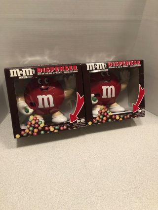 Vintage 1991 M&m Waving Red Candy Dispenser 8.  5” Figure By Mars Corp.