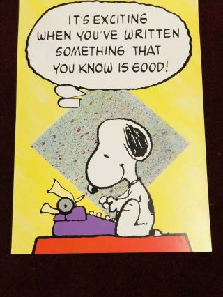 Peanuts Snoopy 13x16 Vintage Argus Poster - It’s Exciting