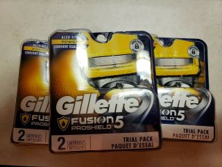 Gillette Fusion5 Proshield Refill Cartridges,  2ct,  3 Pack 047400656123s928