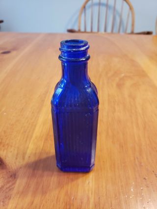Antique Cobalt Blue Glass Bottle
