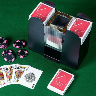 Barajador Eléctrico Automatico Para 6 Barajas De Carta Máquina Casino Para Poker