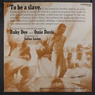 Ruby Dee & Ossie Davis: Lester: To Be A Slave Lp (2 Lps,  Gatefold Cover,  Slight