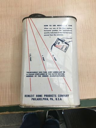Vintage Duble - Lube Outboard Motor Oil Can Great Graphics Rare Flat Quart 3