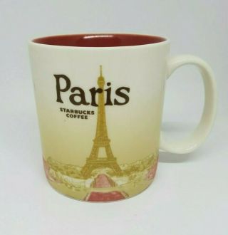 Starbucks 2012 Paris France Eiffel Tower Mug 16oz Collector Series
