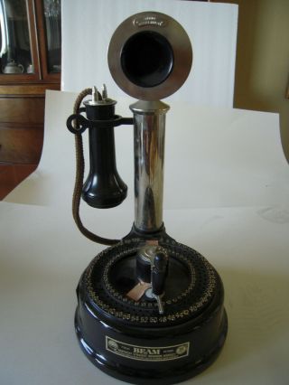 Jim Beam Vintage 1904 100 Digit Dial Phone Regal China Decanter In The Box Rare