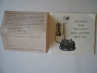 JIM BEAM Vintage 1904 100 Digit Dial Phone Regal China Decanter In the Box Rare 4