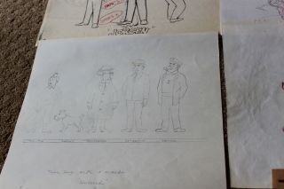 Herge ' s The Adventures of Tintin Animated Model sheets Storyboard Sketch Art 334 6