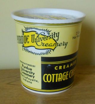 Purdue University Creamery Cottage Cheese Box Indiana Ind In Dairy Milk Bottle