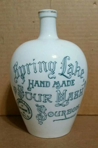 Spring Lake Sour Mash Bourbon,  Klein Bros.  & Hyman,  Cincinnati,  O. ,  Jug,  1900 