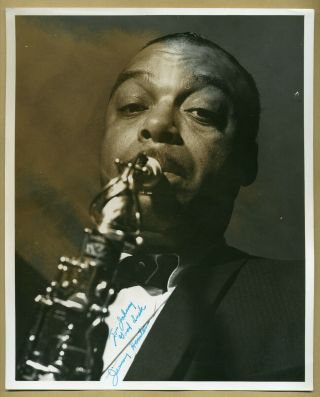Jimmy Hamilton (1917 - 1994) - American Jazz Clarinetist - Rare Early Signed Photo