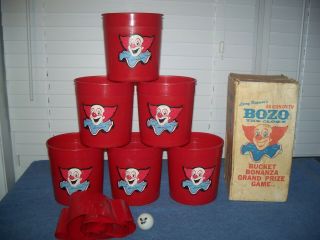 Vintage Bozo The Clown Bucket Bonanza Grand Prize Game