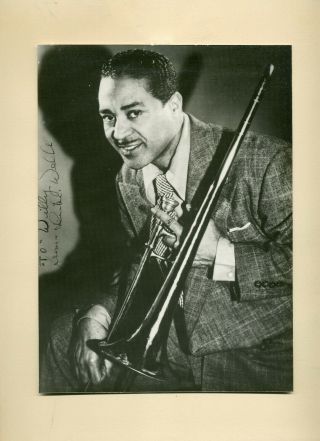 Dicky Wells (1907 - 1985) - Jazz Trombonist - Signed Large Photo - Autograph