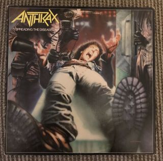 Anthrax Spreading The Disease Lp Vinyl Megaforce Masterdisk Metallica Slayer