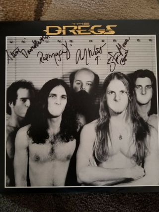 Dixie Dregs Signed Album Cover Including Steve Morse Proof