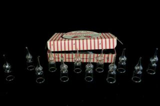 Vintage Box Of 12 Miniature Celebration Toast Glasses Parties Weddings Birthdays