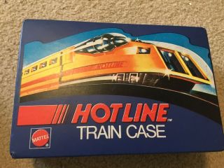 Vintage Hot Wheels Redline Era Mattel Hotline Train Case W/2 Speed Chief & Pass