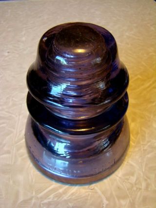 Vintage - Purple Glass - Whitall Tatum Co.  No.  1 - Insulator - One - L@@k