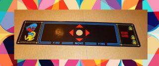 Multicade Pac Man Control Panel Overlay Without Trackball Die Cut