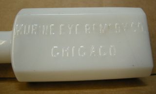 Murine Eye Remedy Co.  Chicago.  Antique Medicine Bottle.  C.  1920.  Milk Glass.  Nor