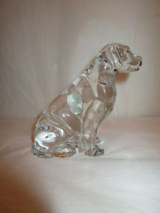 Waterford Crystal Labrador Retriever Dog Figurine - With Label