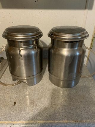 John Wood Stainless Milk Containers 8 Qt