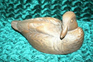 Rare Ducks Unlimited Special Edition Bronze Duck Decoy 1989 - 90 Flawless