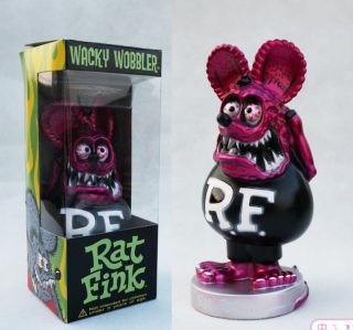 Rat Fink Figure Roth Ed Biig Daddy Funko Purple Bobblehead Wacky Wobbler Gift
