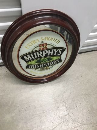 Murphy’s Irish Stout Beer Bar Mirror Man Cave Garage Murphy Brewery Ireland