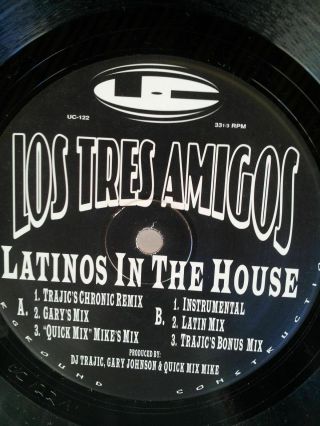 Los Tres Amigos - Latinos In The House 12 " Rare House Hit