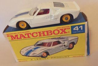 Matchbox Ford Gt Series 41 1965 Orginal Box
