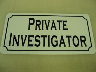 Private Investigator Vintage Style Metal Sign 4 Home Office Or Business Door
