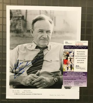 Gene Hackman Signed 8x10 Hoosier Photo Autographed Auto Jsa