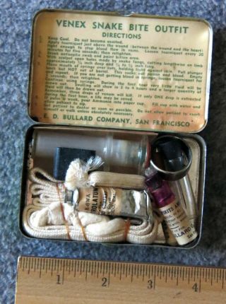 Rare Vintage 1940 ' s Venex Snakebite Pocket - sized Kit 2