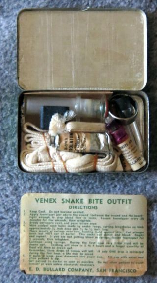 Rare Vintage 1940 ' s Venex Snakebite Pocket - sized Kit 3