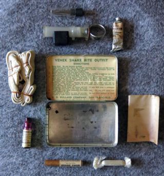 Rare Vintage 1940 ' s Venex Snakebite Pocket - sized Kit 4