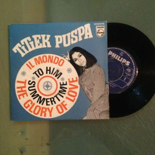 Titiek Puspa - Rare Indonesia Garage Psch Pop 7 " Ep Vinyl