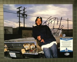 Ice Cube Signed 11x14 Nwa Photo Autographed Auto Beckett Bas