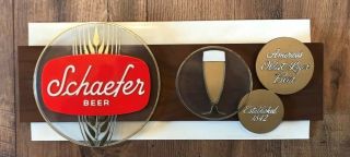 Vintage Schaefer Beer - Brewing Advertising Wall Sign Brooklyn - York Ny 3d