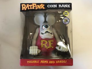 Rat Fink Piggy Coin Bank Plush Doll Figure Toy 480 Limited 12inch