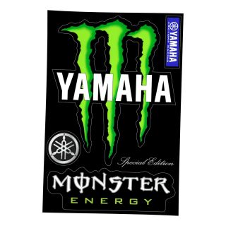 Yamaha Big Monster Energy Drink Logo Sheet Of Decal Sticker Dirt Bike