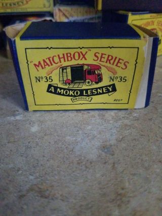Matchbox Vintage Matchbox Series By Moko Lesney No 35 Horse Box Mk7