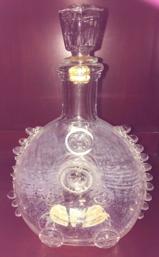 Baccarat Stopper Crystal Bottle Remy Martin Vintage Louis Xiii Cognac & Decanter