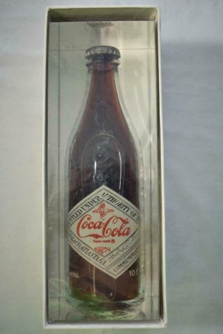 Vintage Kroger 100th Anniversary Coca - Cola Bottle In Lucite