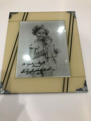 Shirley Temple Black Signed Autograph 1989 Framed