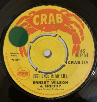 Ernest Wilson & Freddy - Just Once In My Life - Crab (skinhead 7)